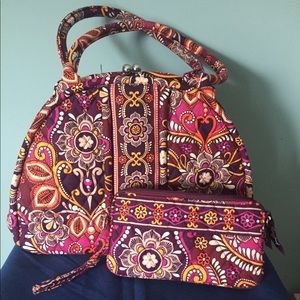 Vera Bradley Purse and Wristlet
